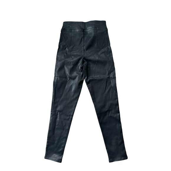 FRAME Womens Black Waxed Pull On Jeans Size 1 - Picture 5 of 6